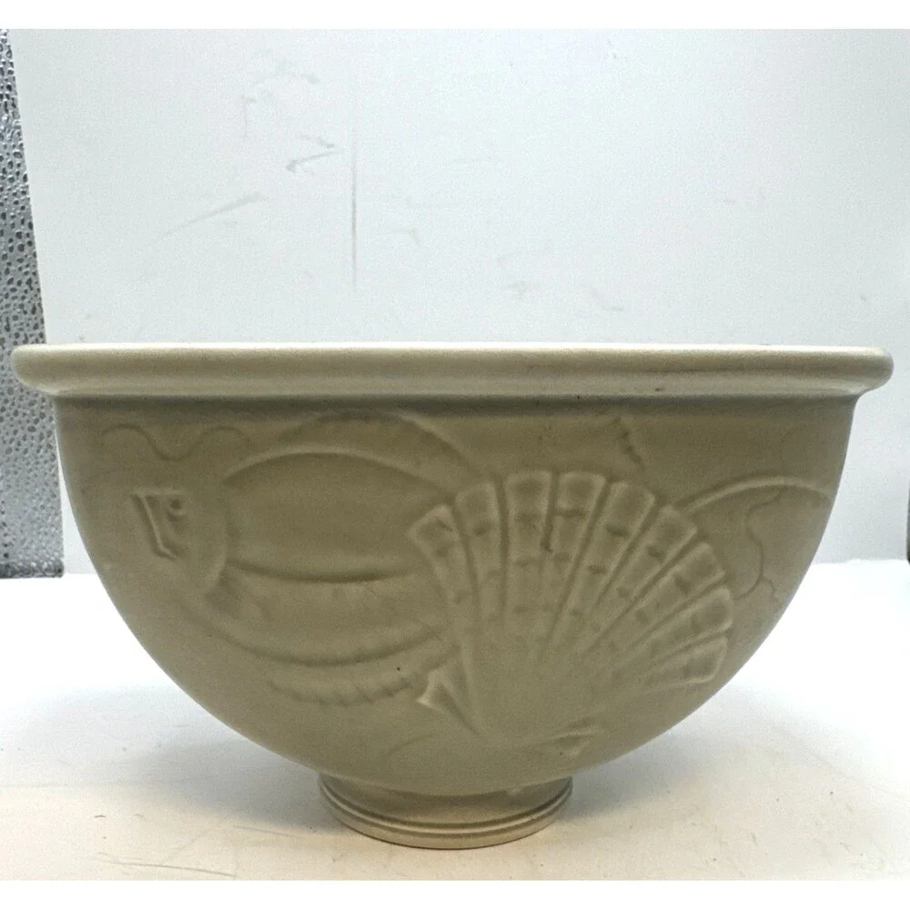 Solbjerg Vase Sea Motif Nils Thorsson Aluminia Royal Copenhagen Denmark 1930 - Picture 7 of 9